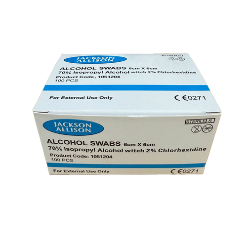 Alcohol Swabs 70% Isopropyl Alcohol with 2% Chlorhexidine