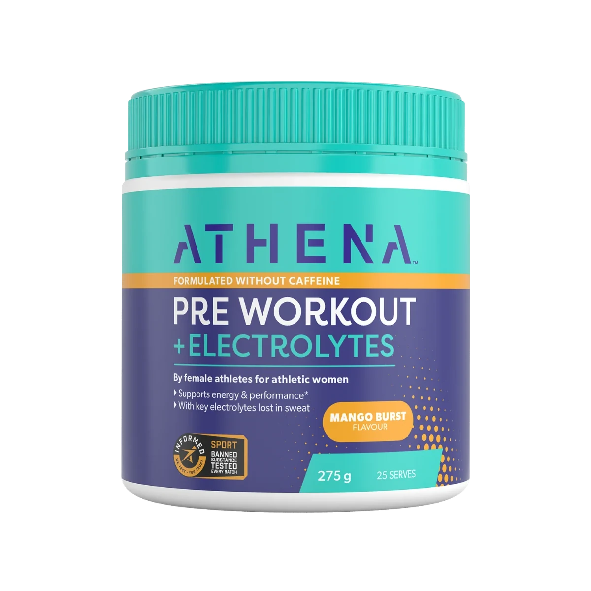 Athena Pre workout + Electrolytes - Mango Burst Flavour