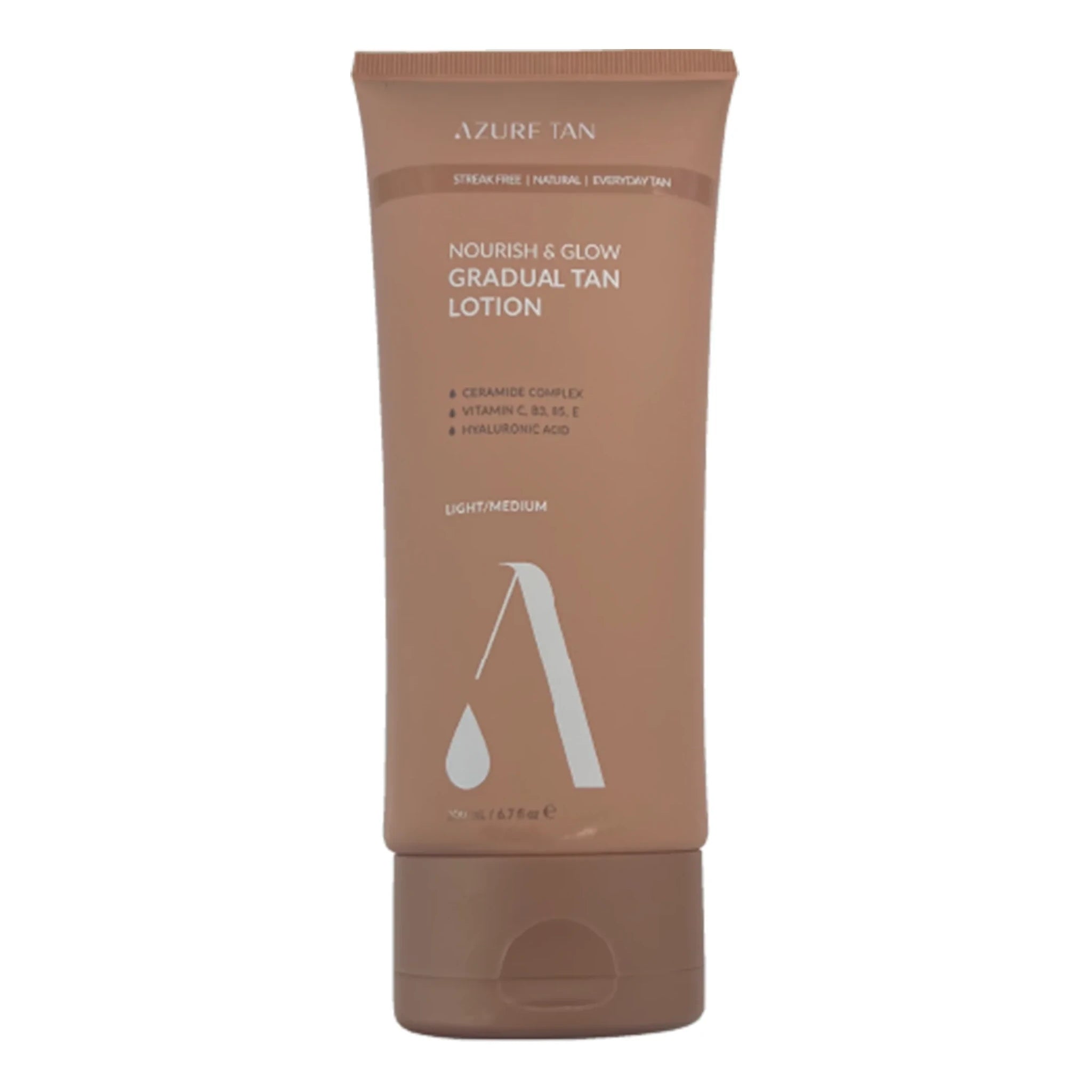 Azure Tan Nourish & Glow Gradual Tan Lotion - Light/Medium