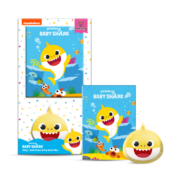 Baby Shark Bath Fizzer & Fun Bath Tiles