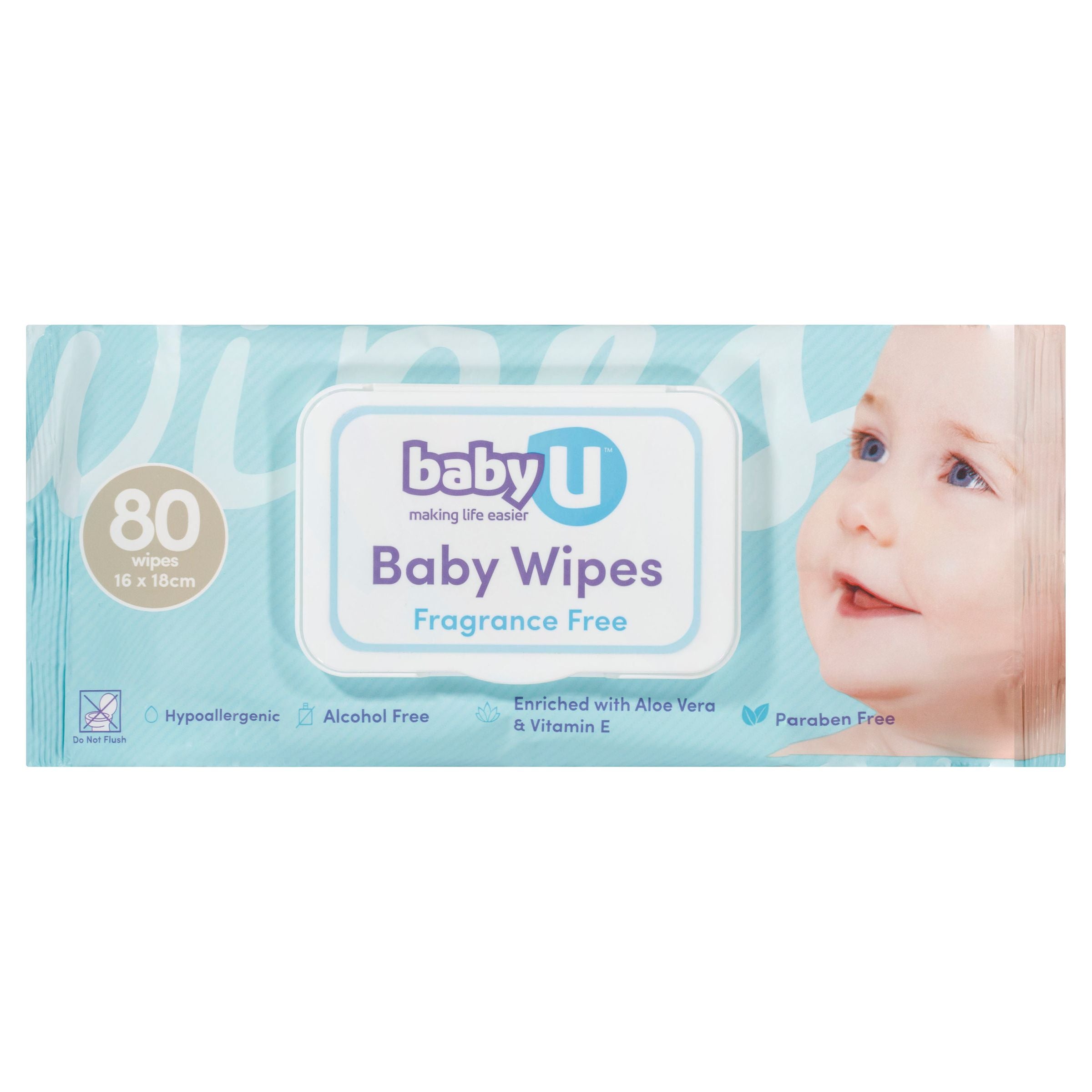 babyU Baby Wipes - Fragrance Free