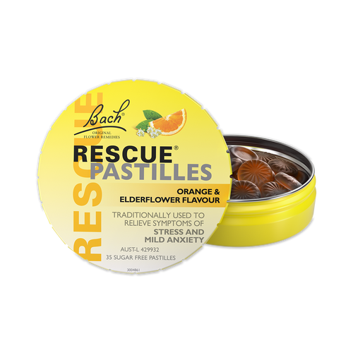 Bach Rescue Pastilles - Orange & Elderflower Flavour