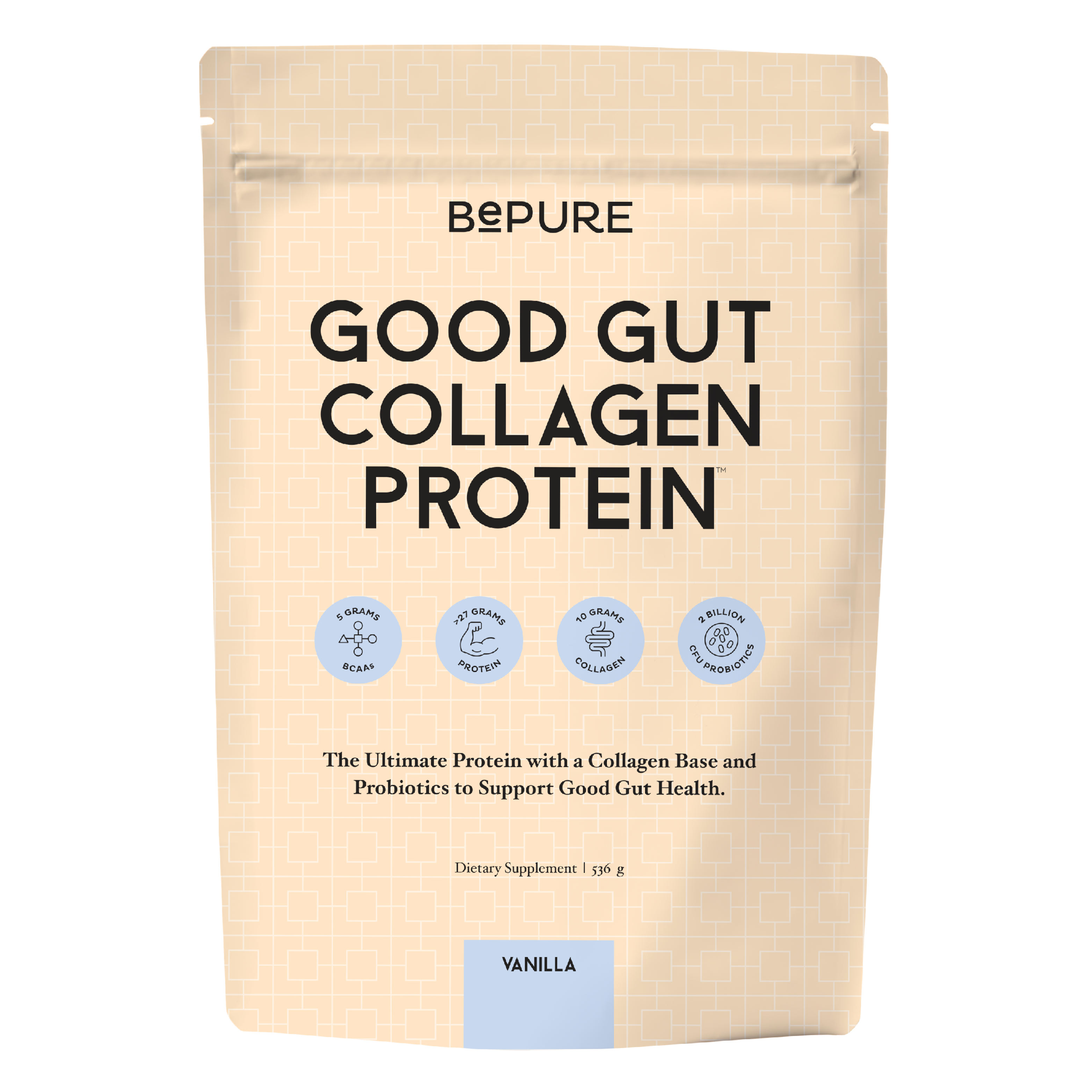 BePure Good Gut Collagen Protein - Vanilla Flavour