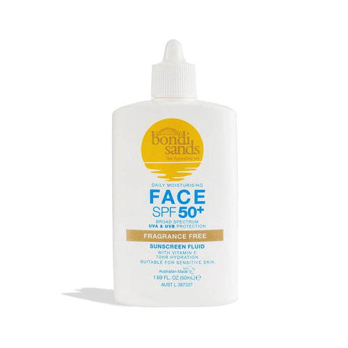 Bondi Sands Fragrance Free Face Sunscreen Fluid SPF 50+