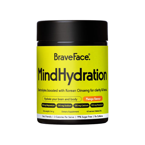 BraveFace MindHydration Electrolytes - Mango Flavour