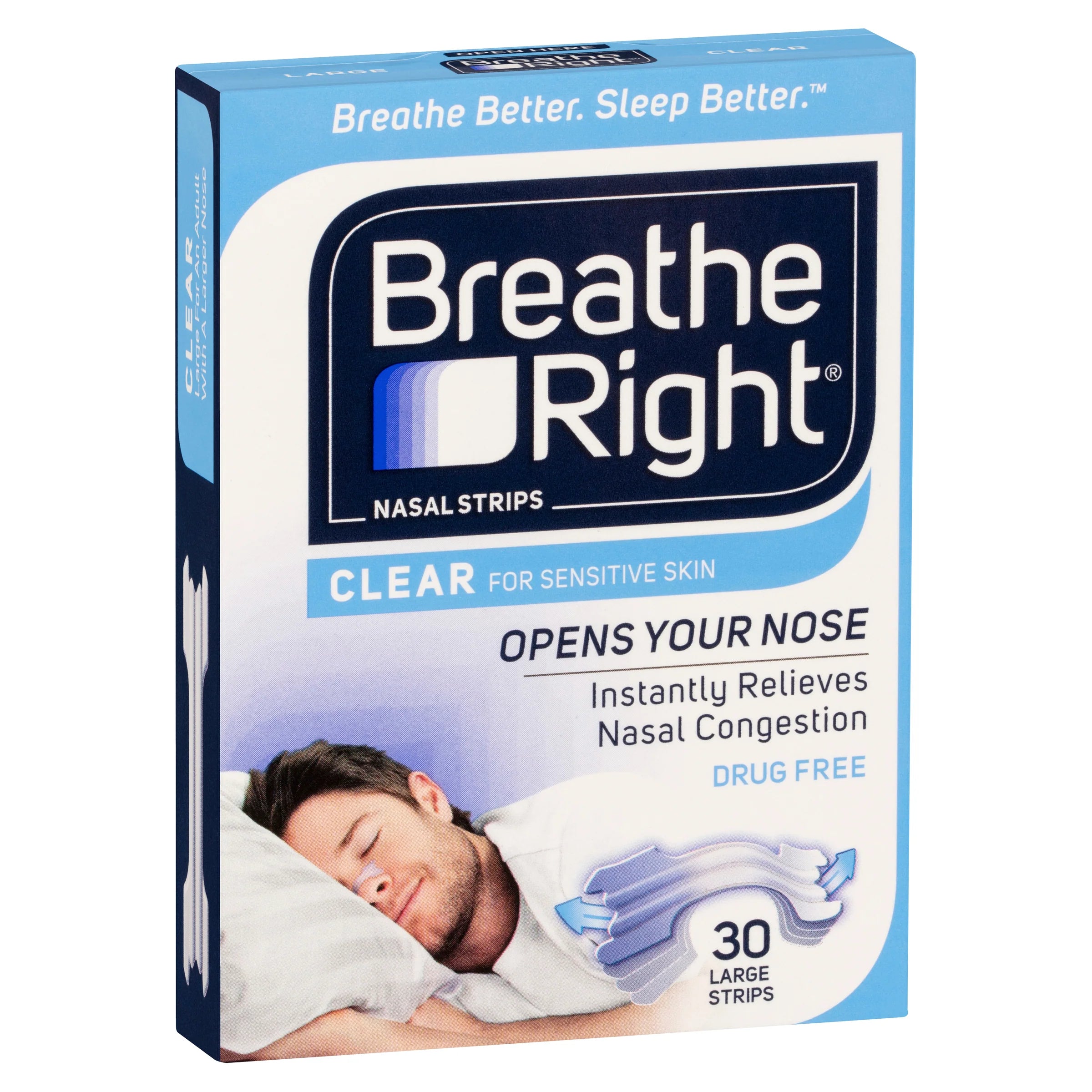 Breathe Right Clear Nasal Strips
