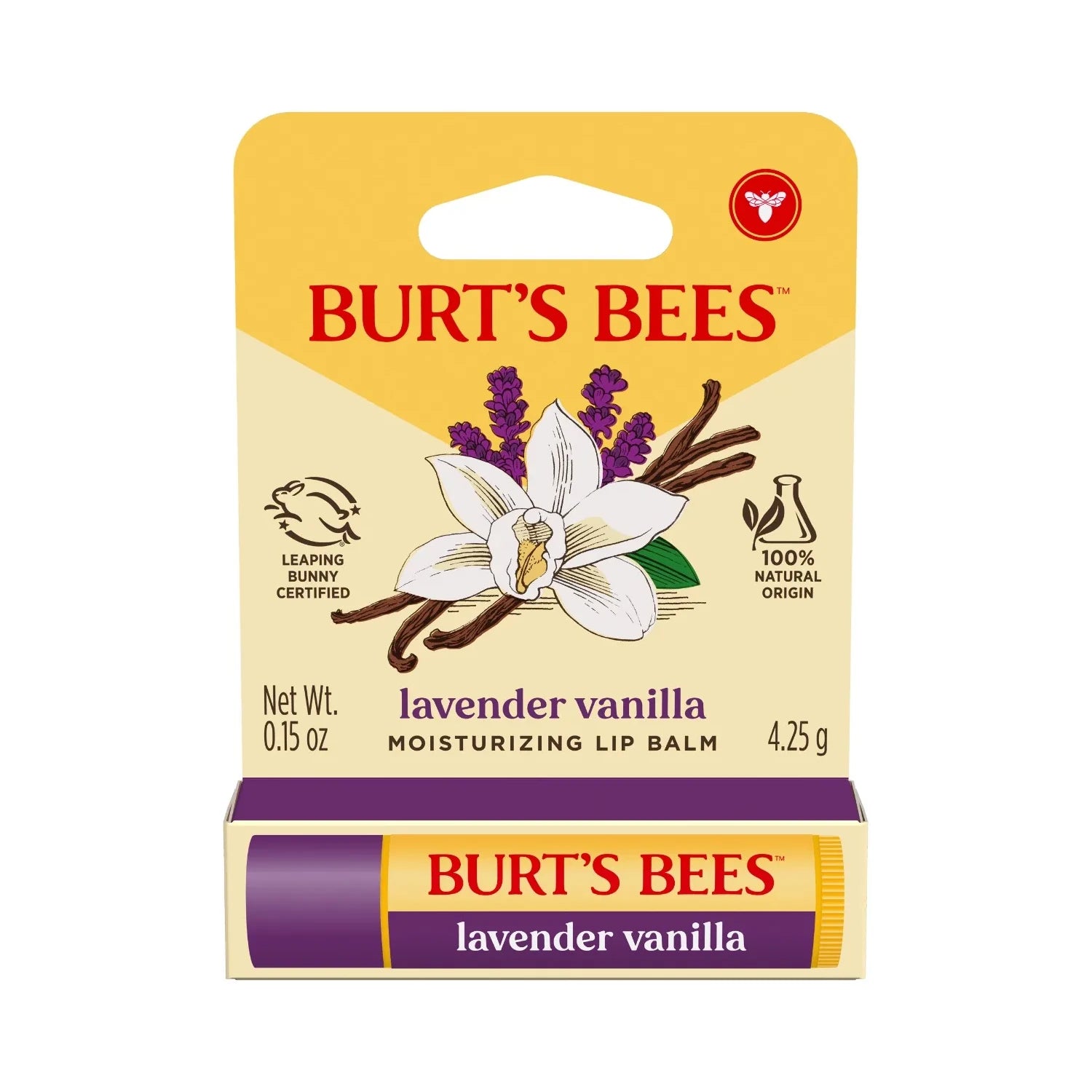 Burt's Bees Moisturizing Lip Balm Lavender Vanilla