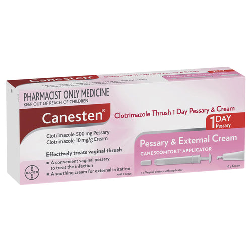 Canesten Clotrimazole Thrush Treatment 1 Day Pessary & Cream