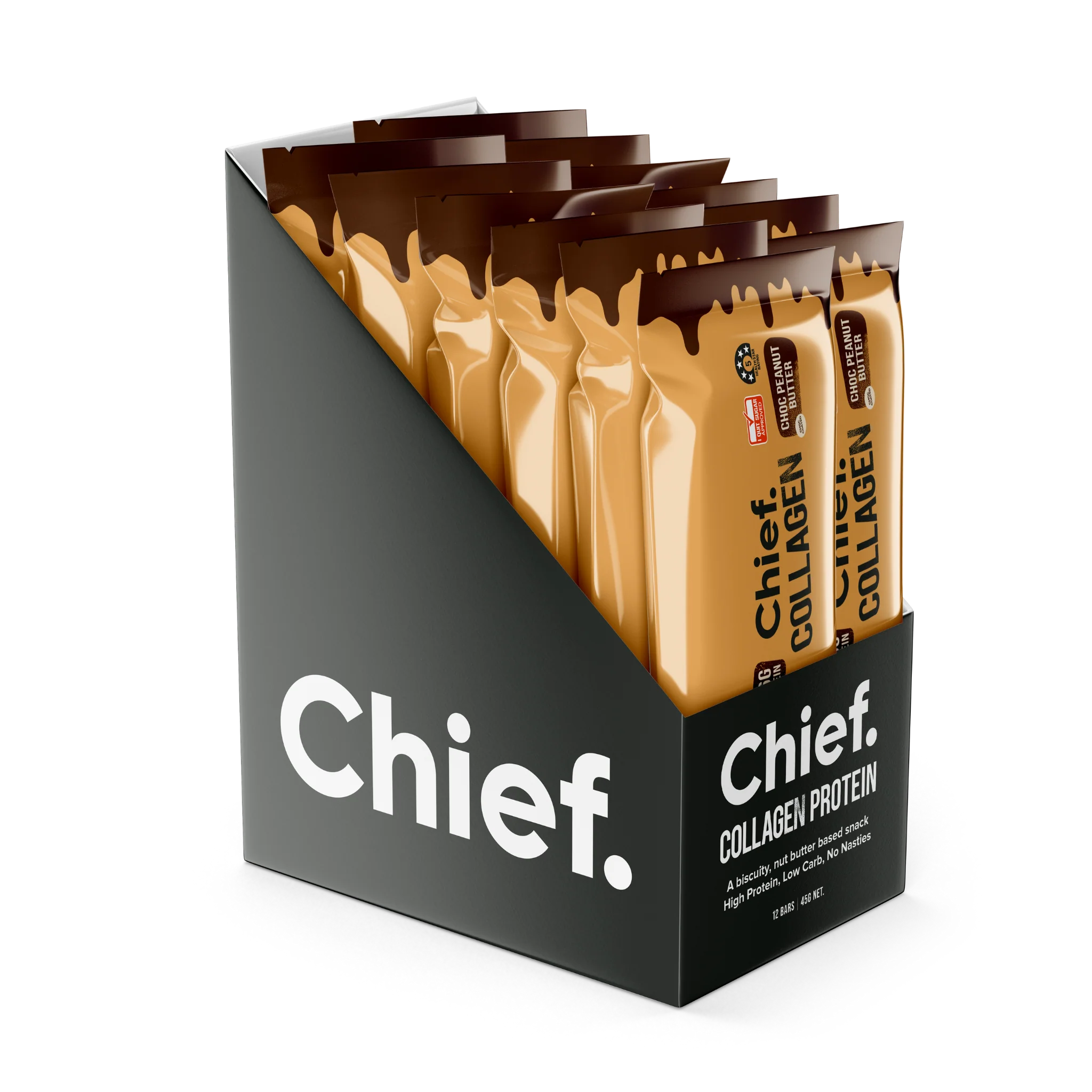 Chief Collagen Protein Bar - Choc Peanut Butter