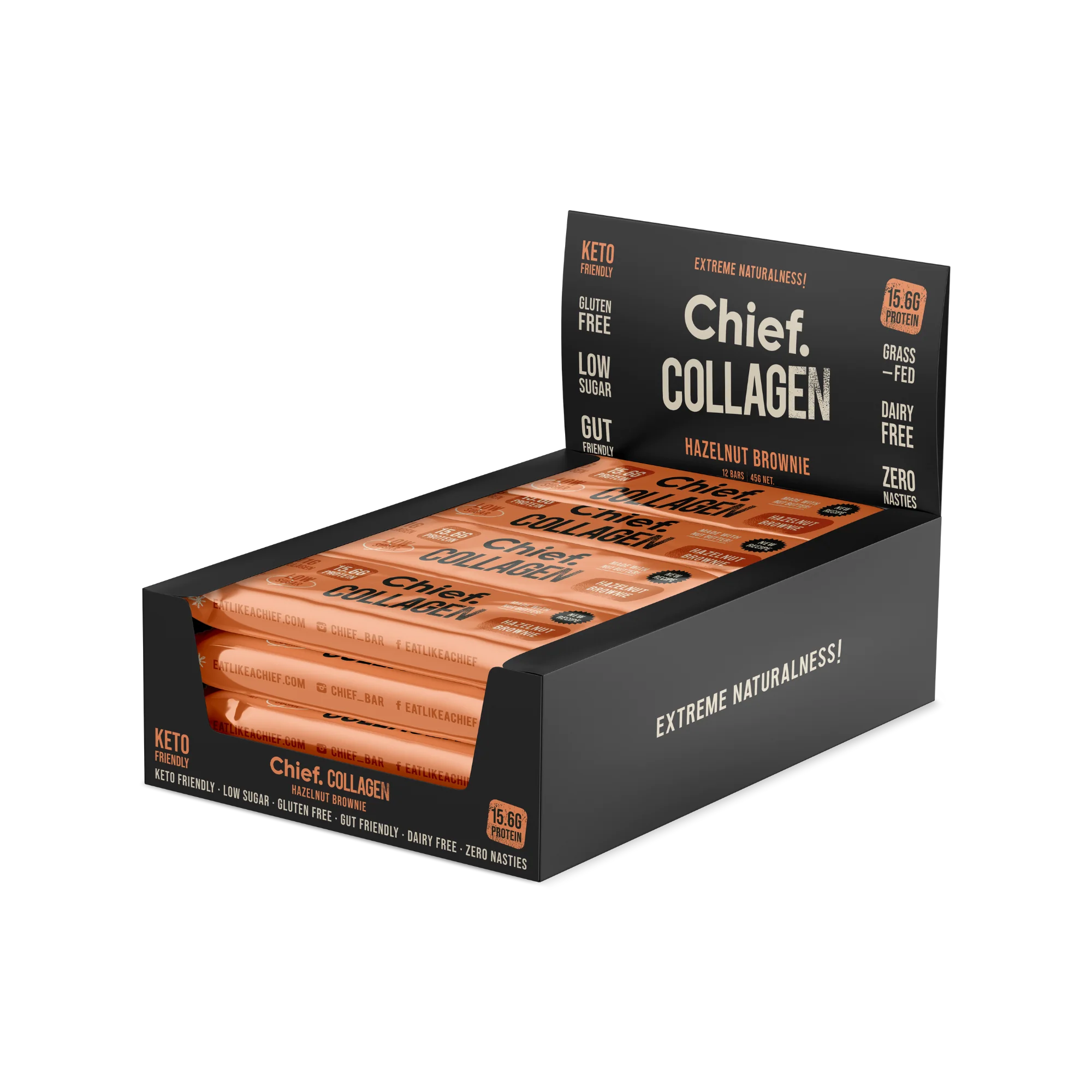Chief Collagen Protein Bar - Hazelnut Brownie