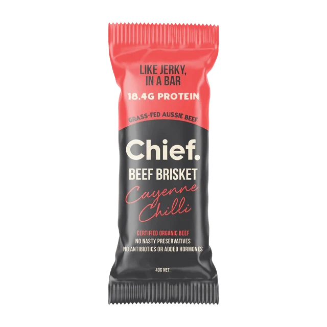 Chief Organic Beef Brisket Bar - Cayenne Chilli