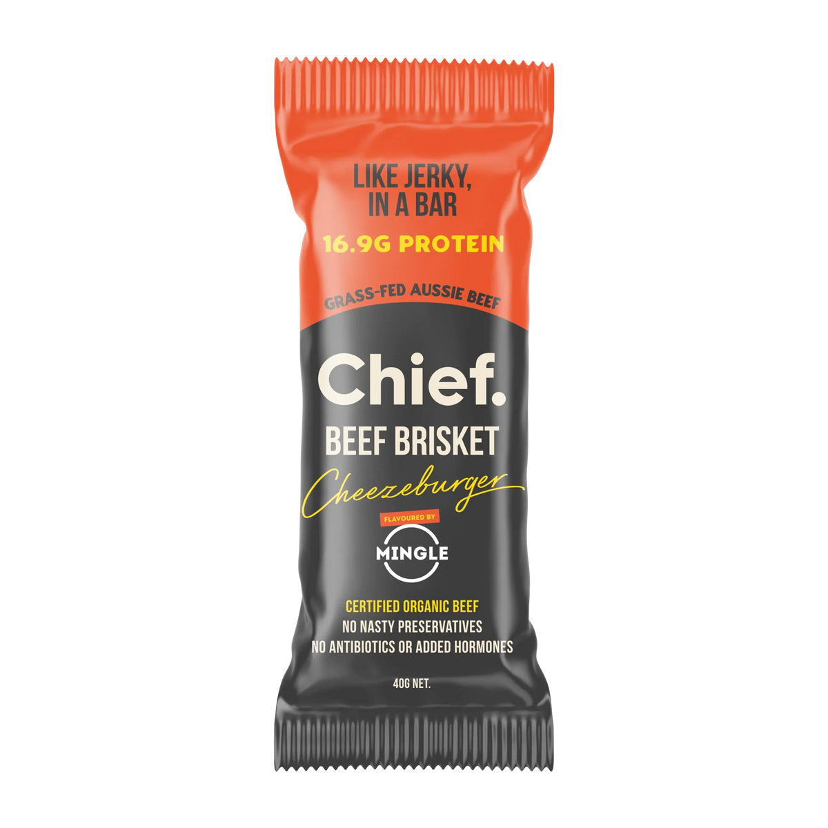 Chief Organic Beef Brisket Bar - Cheezeburger