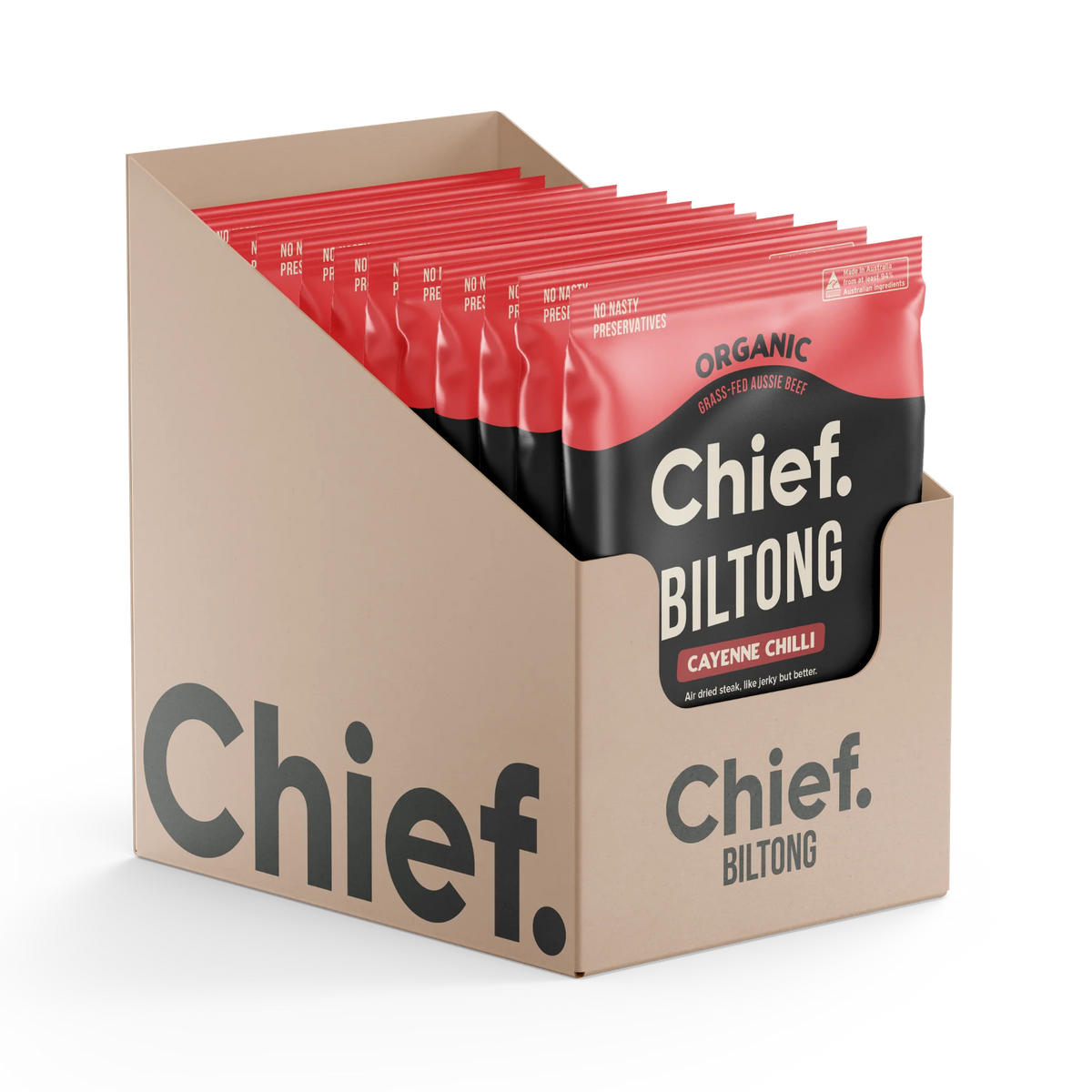 Chief Organic Biltong - Cayenne Chilli