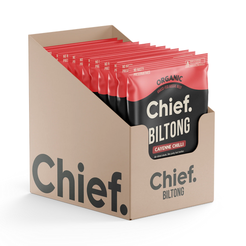 Chief Organic Biltong - Cayenne Chilli