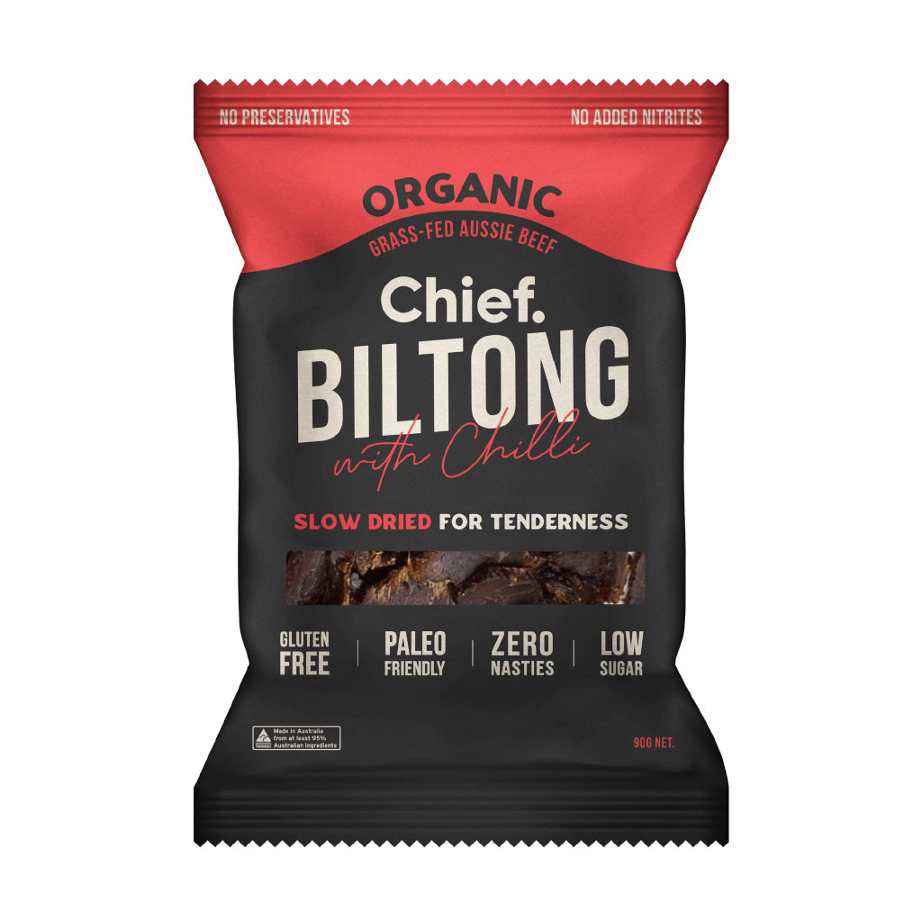 Chief Organic Biltong - Cayenne Chilli