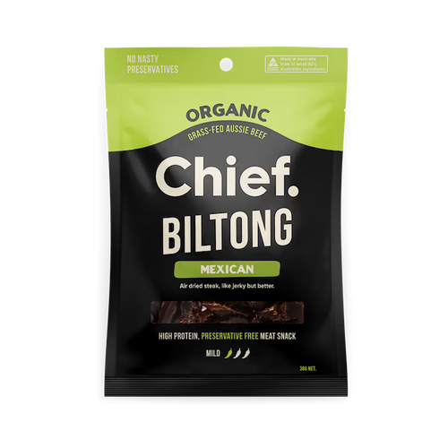 Chief Organic Biltong - Mexican (Chipotle & Lime)
