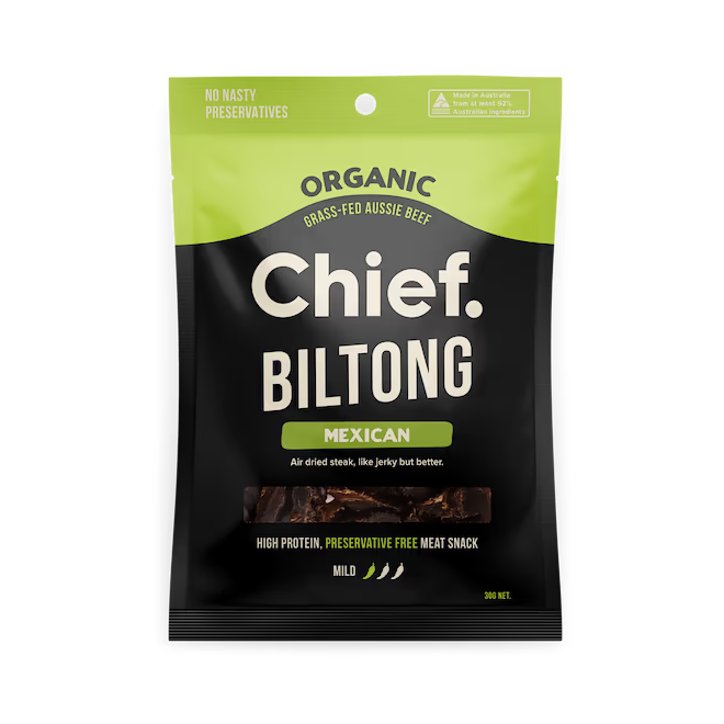 Chief Organic Biltong - Mexican (Chipotle & Lime)