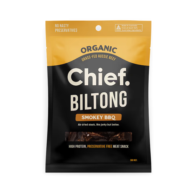 Chief Organic Biltong - Smokey BBQ