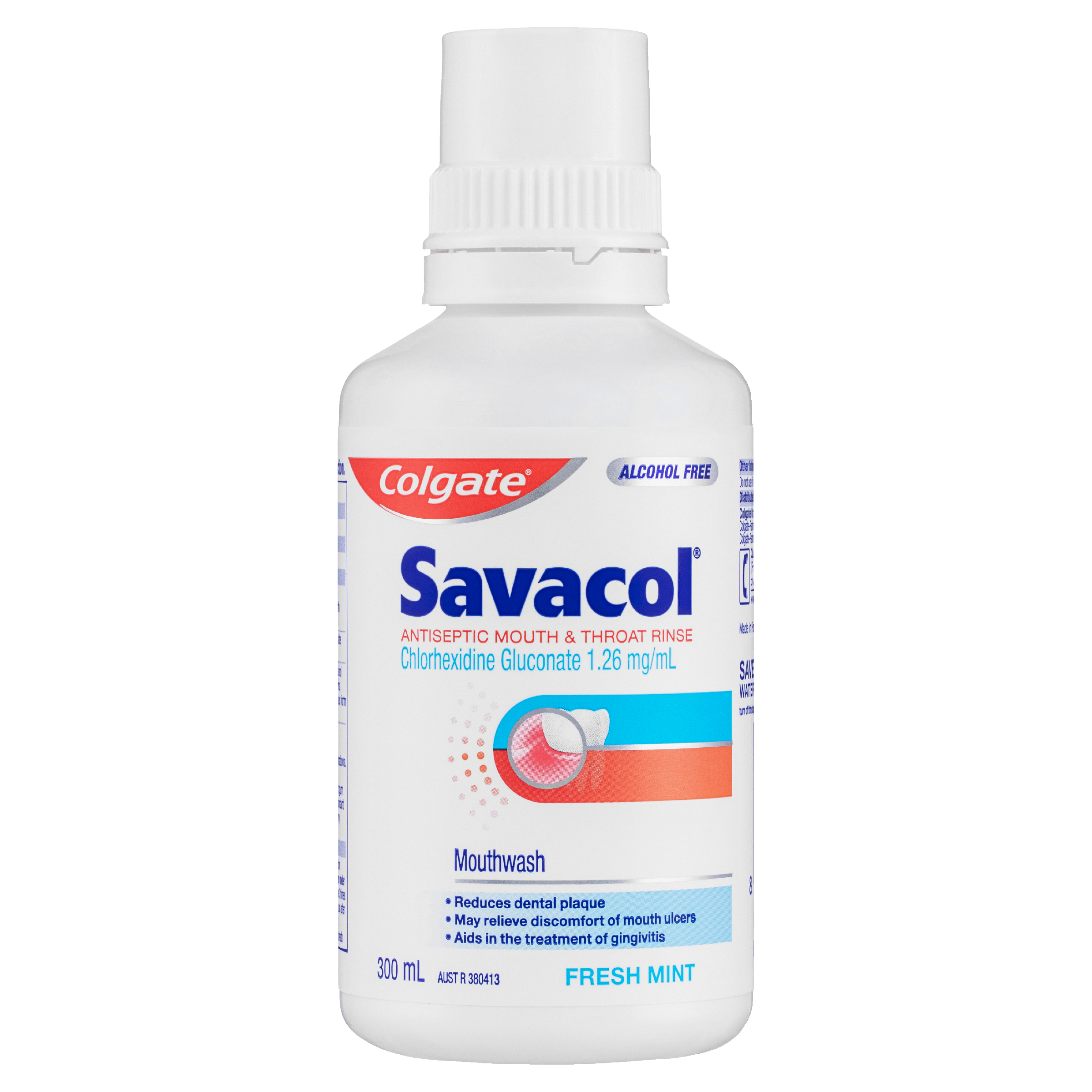Colgate Savacol Antiseptic Mouth & Throat Rinse - Fresh Mint