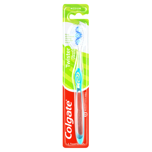 Colgate Twister Toothbrush - Medium Bristles
