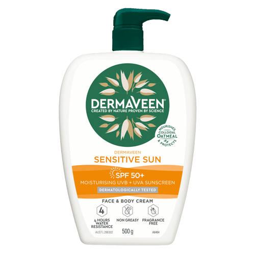 DermaVeen Sensitive Sun Face & Body Cream SPF 50+