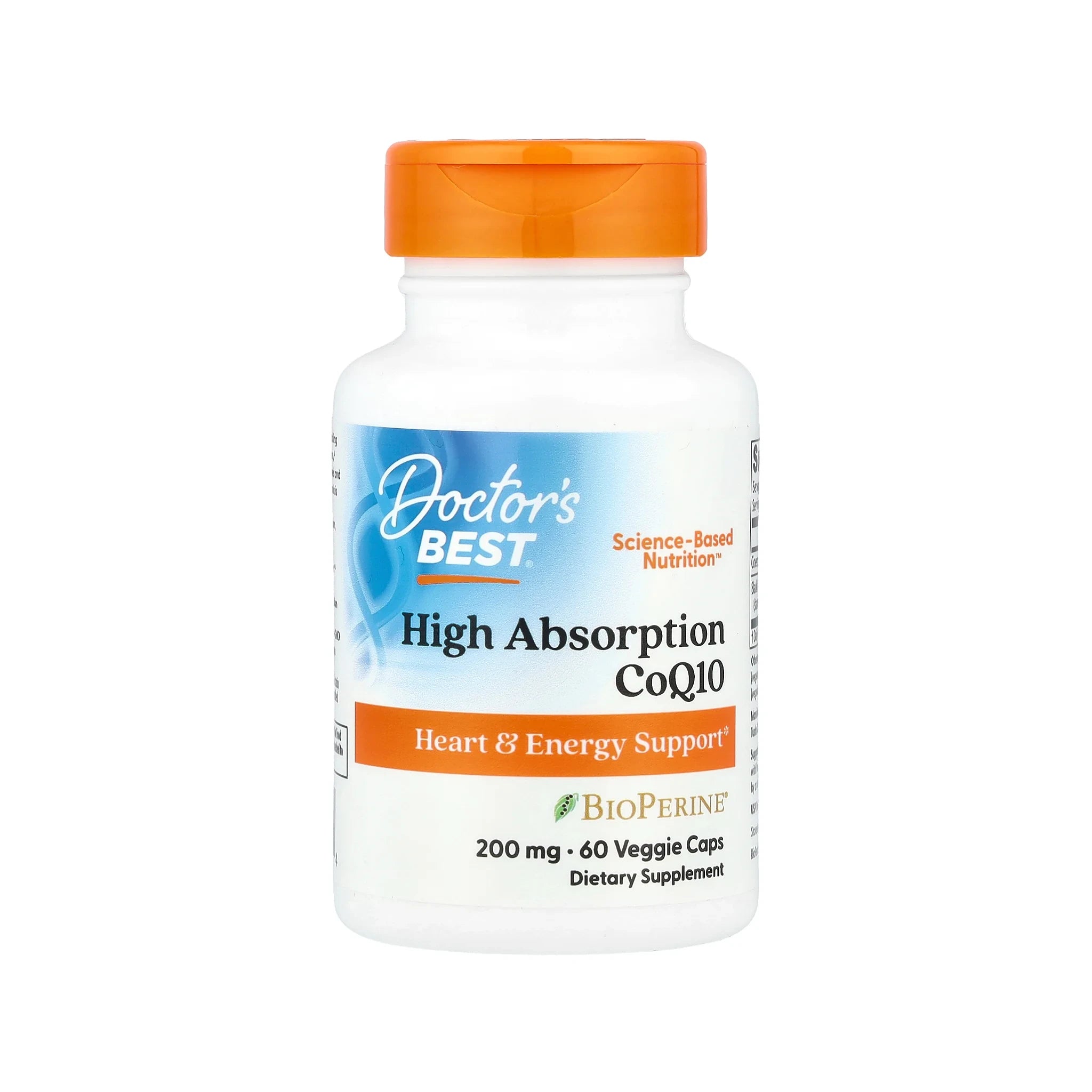 High Absorption CoQ10 with BioPerine, 200mg - 60 veggie softgels main image 0