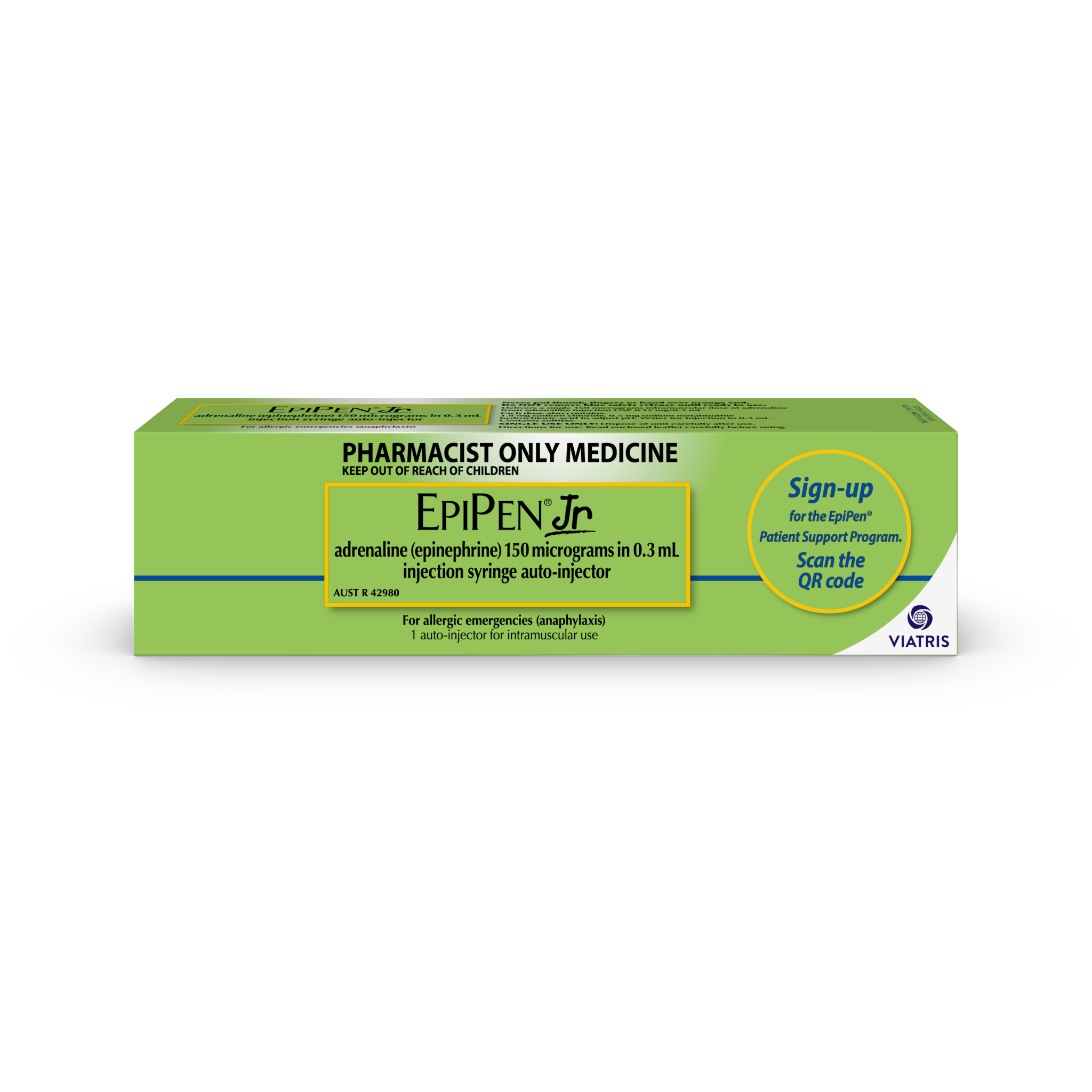 EpiPen Junior Adrenaline 150mcg/0.3mL Auto-Injector