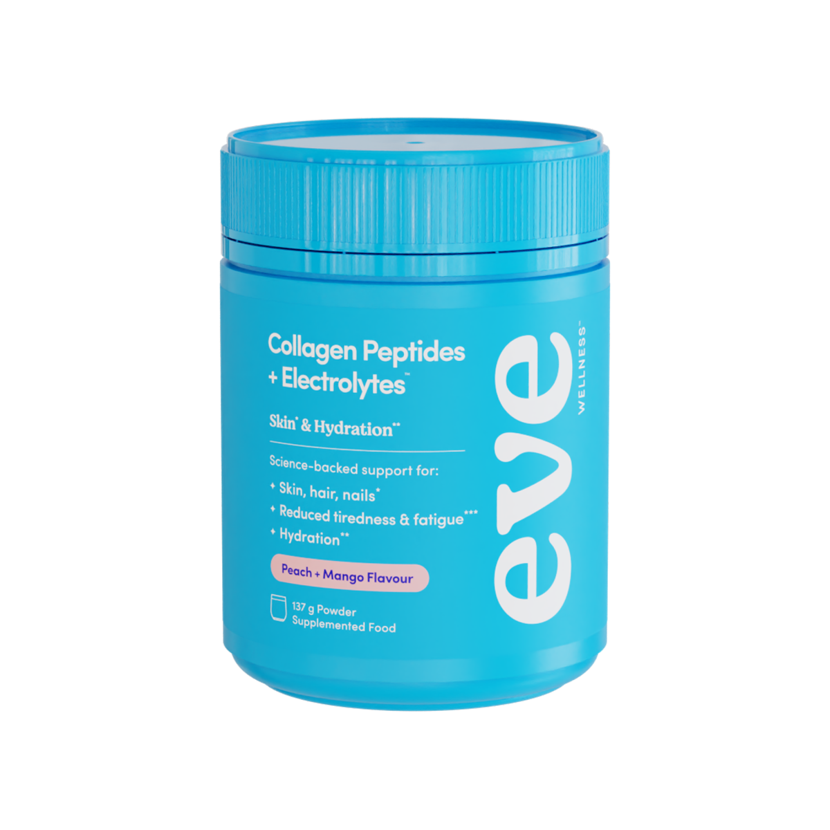 Eve Wellness Collagen Peptides + Electrolytes - Peach + Mango Flavour