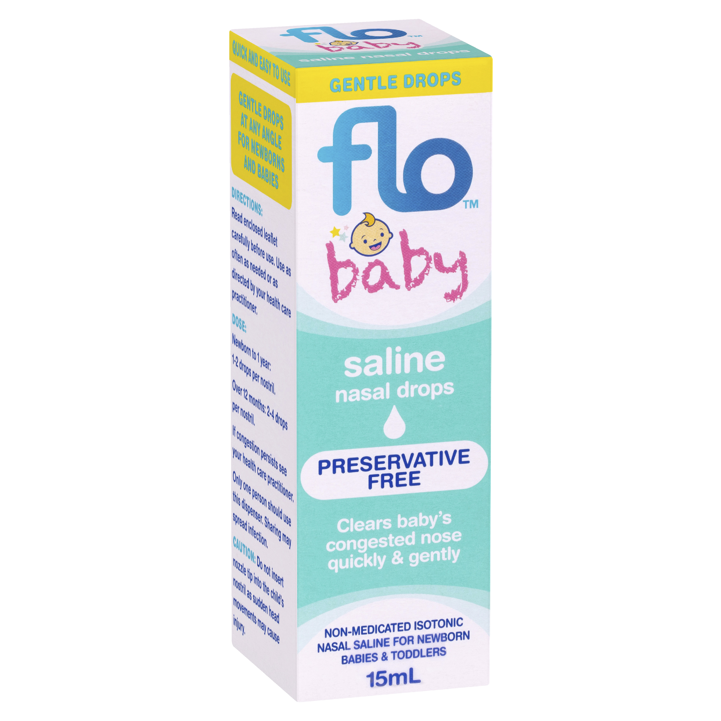 FLO Baby Saline Nasal Drops