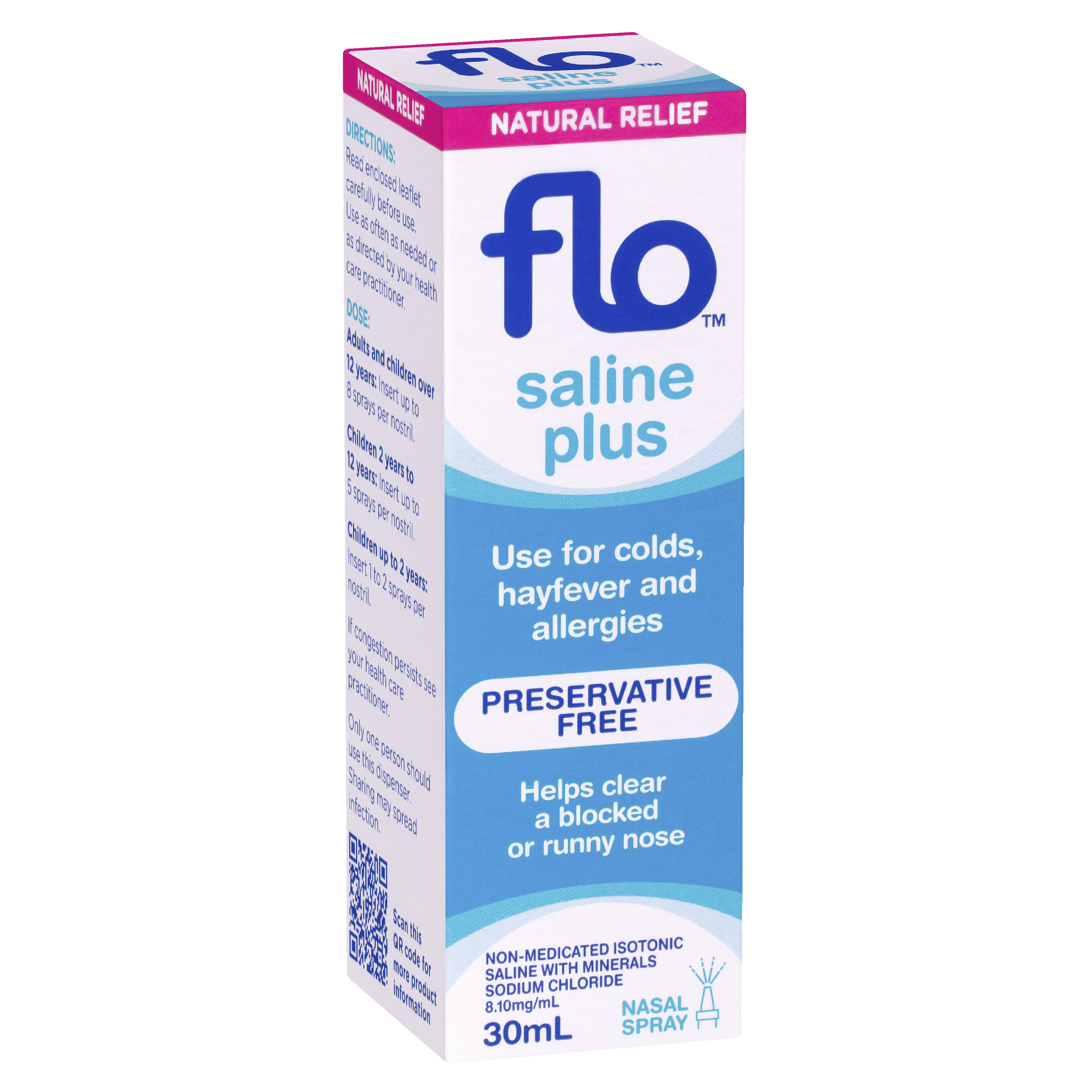 FLO Saline Plus Nasal Spray