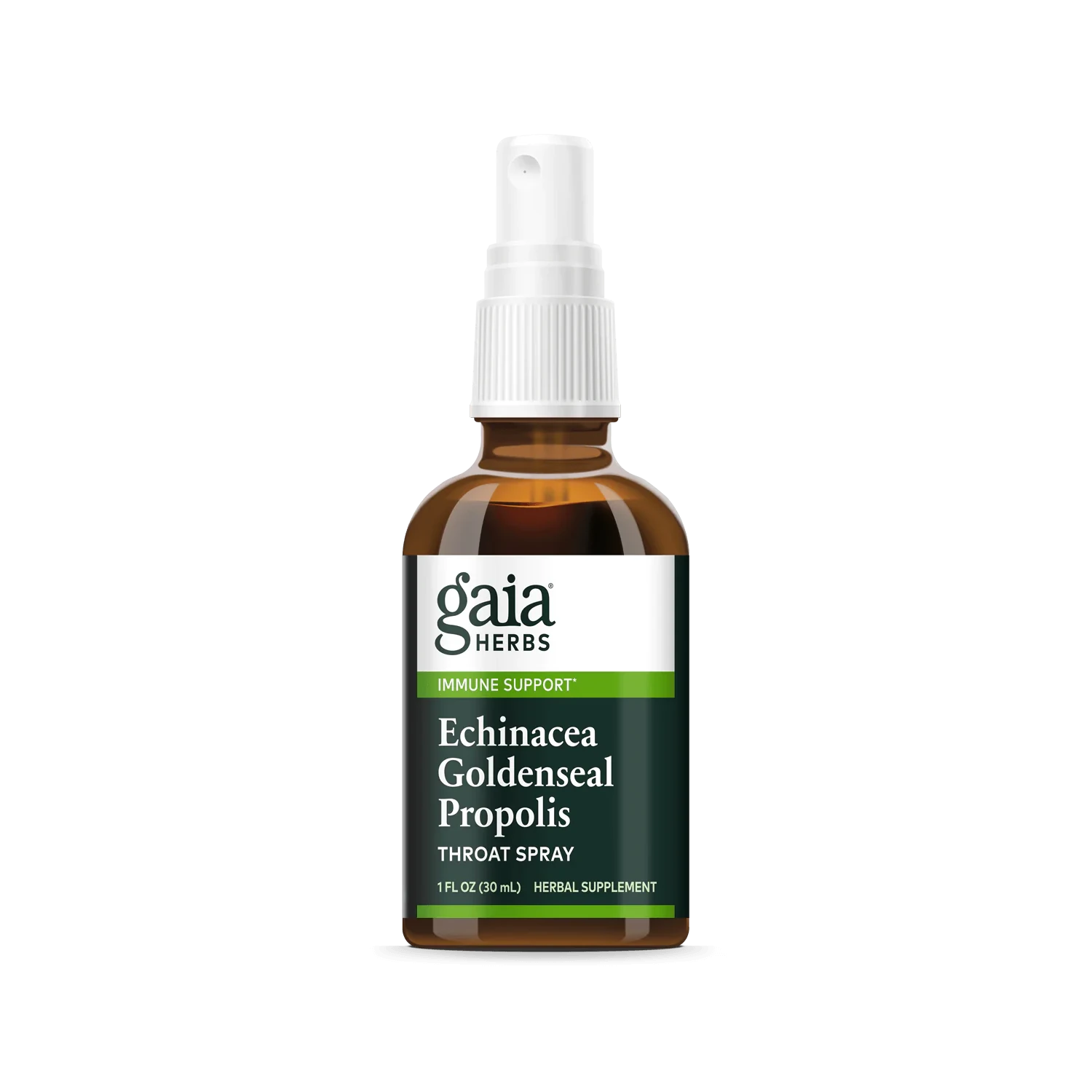 Gaia Herbs Echinacea Goldenseal Propolis Throat Spray