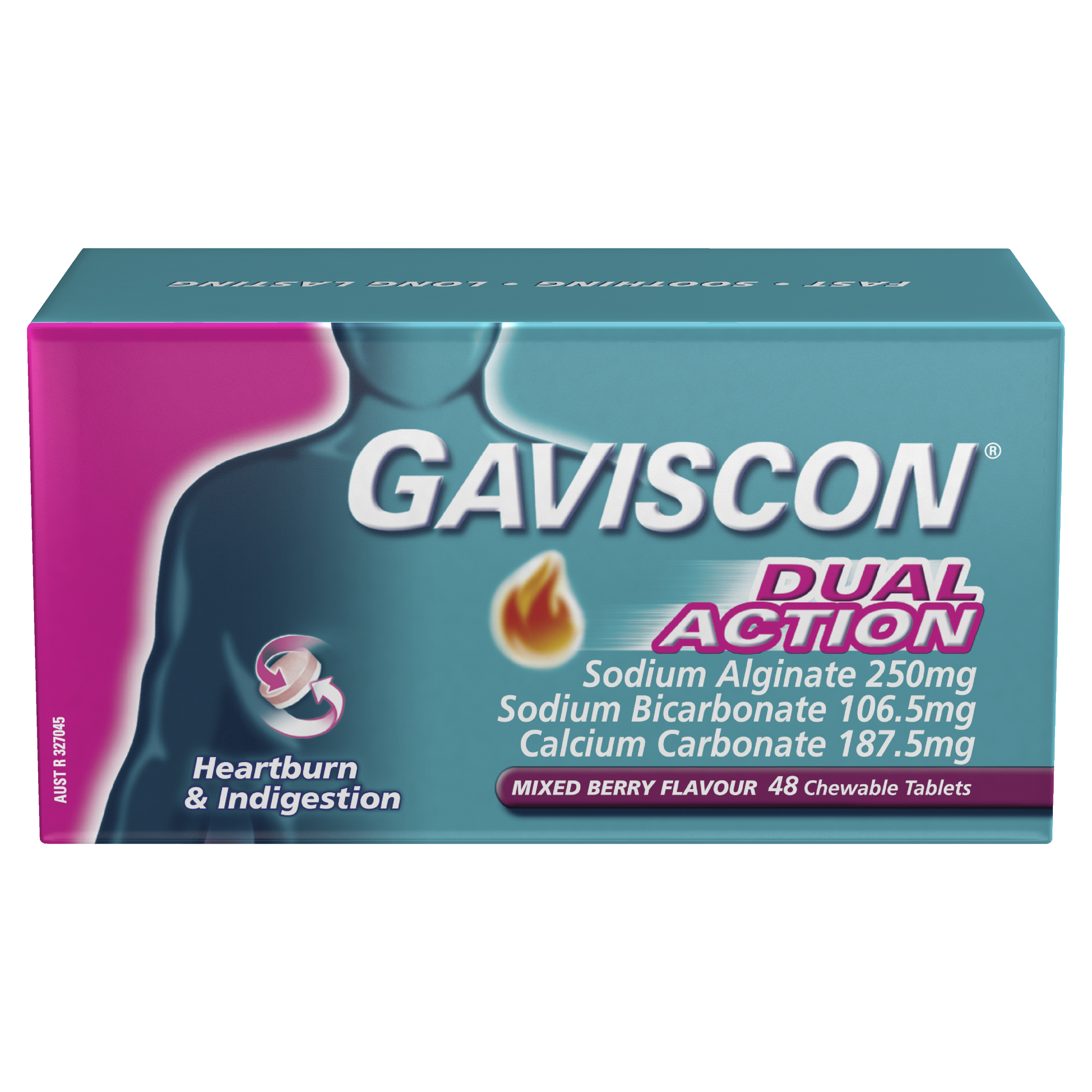 Gaviscon Dual Action Chewable Tablets - Mixed Berry
