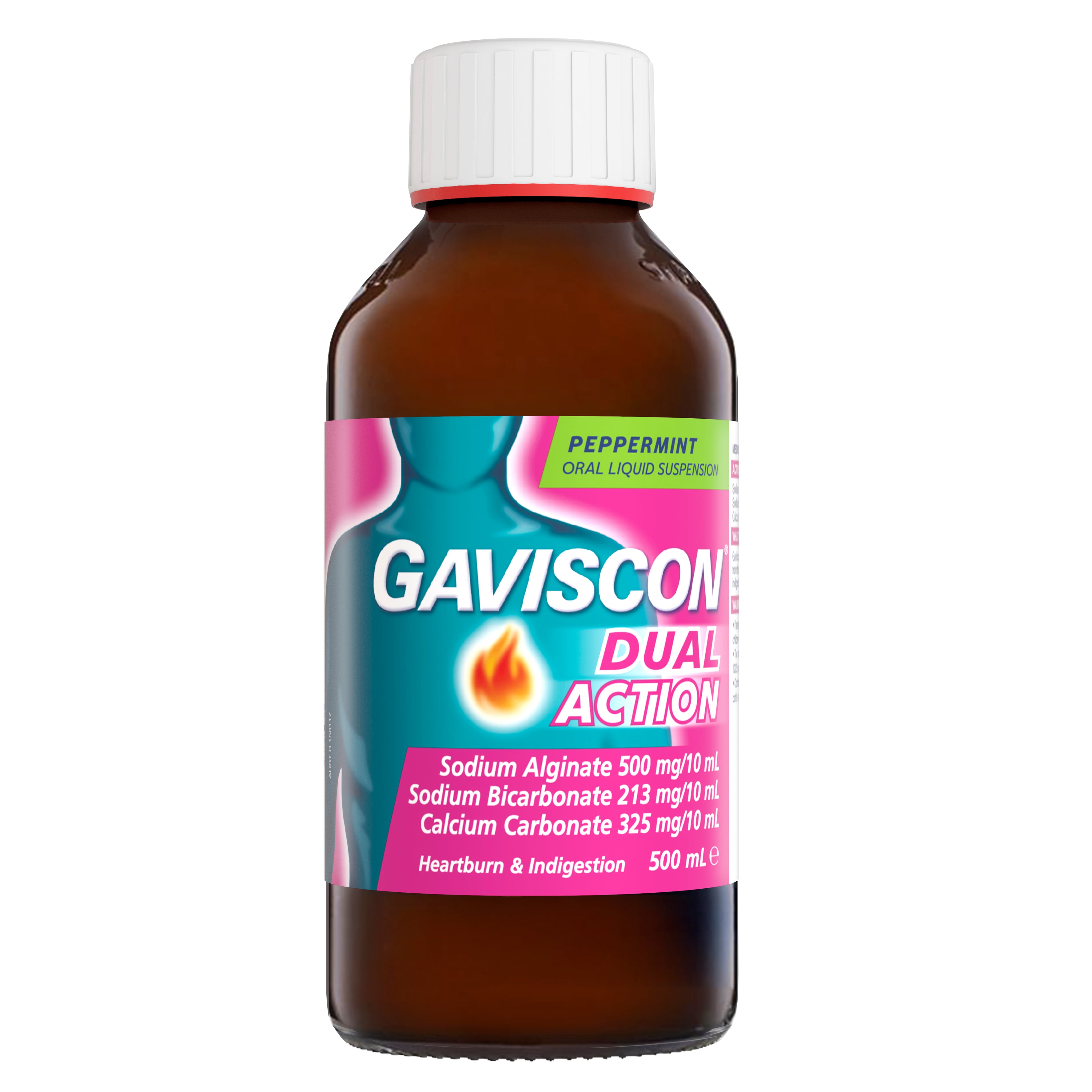 Gaviscon Dual Action Oral Liquid Suspension - Peppermint