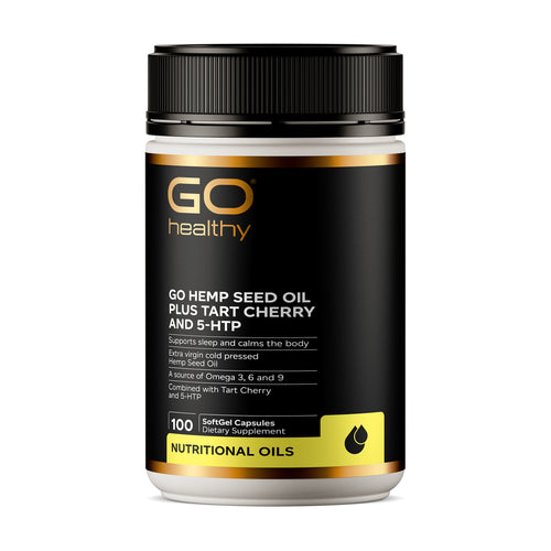 GO Healthy Go Hemp Seed Oil Plus Tart Cherry & 5-HTP