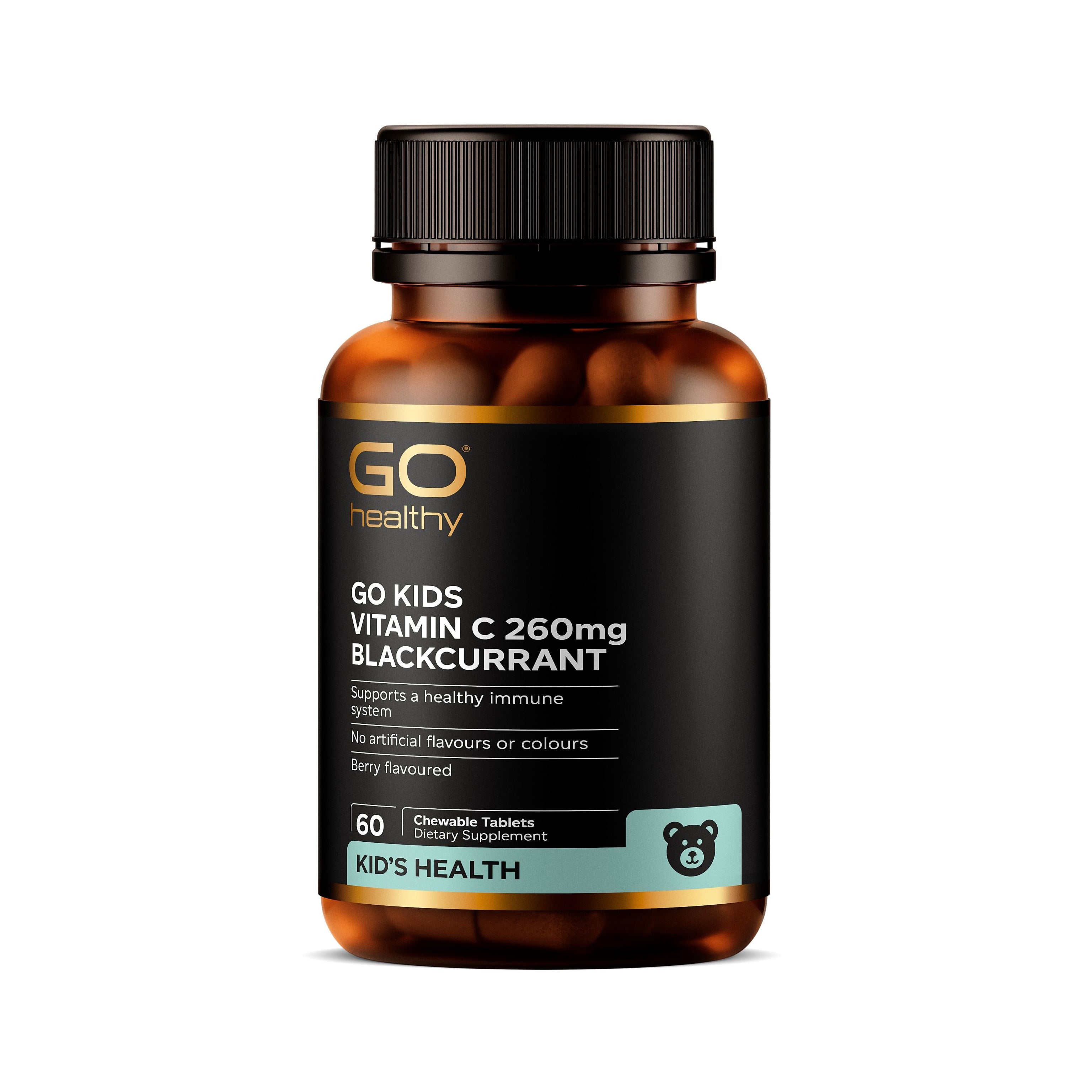 GO Healthy Go Kids Vitamin C 260mg Blackcurrant
