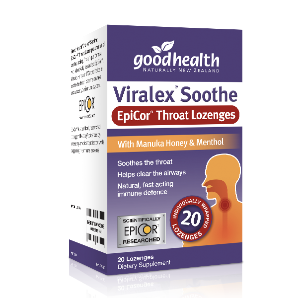 Good Health Viralex Soothe EpiCor Throat Lozenges Net Pharmacy