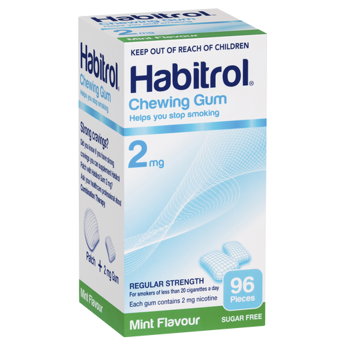 Habitrol Chewing Gum 2mg Regular Strength - Mint Flavour