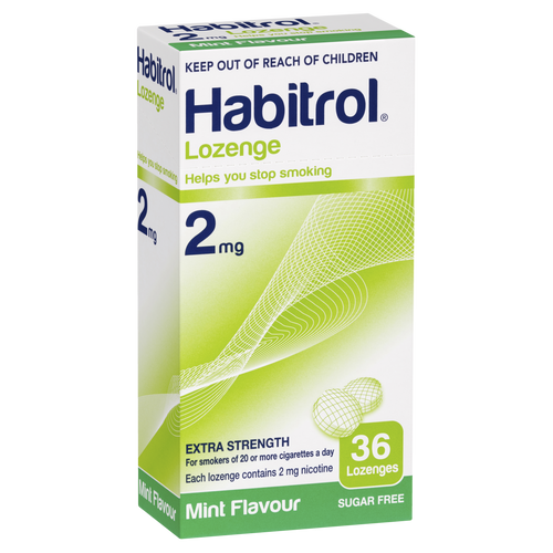 Habitrol Lozenge 2mg Extra Strength - Mint Flavour