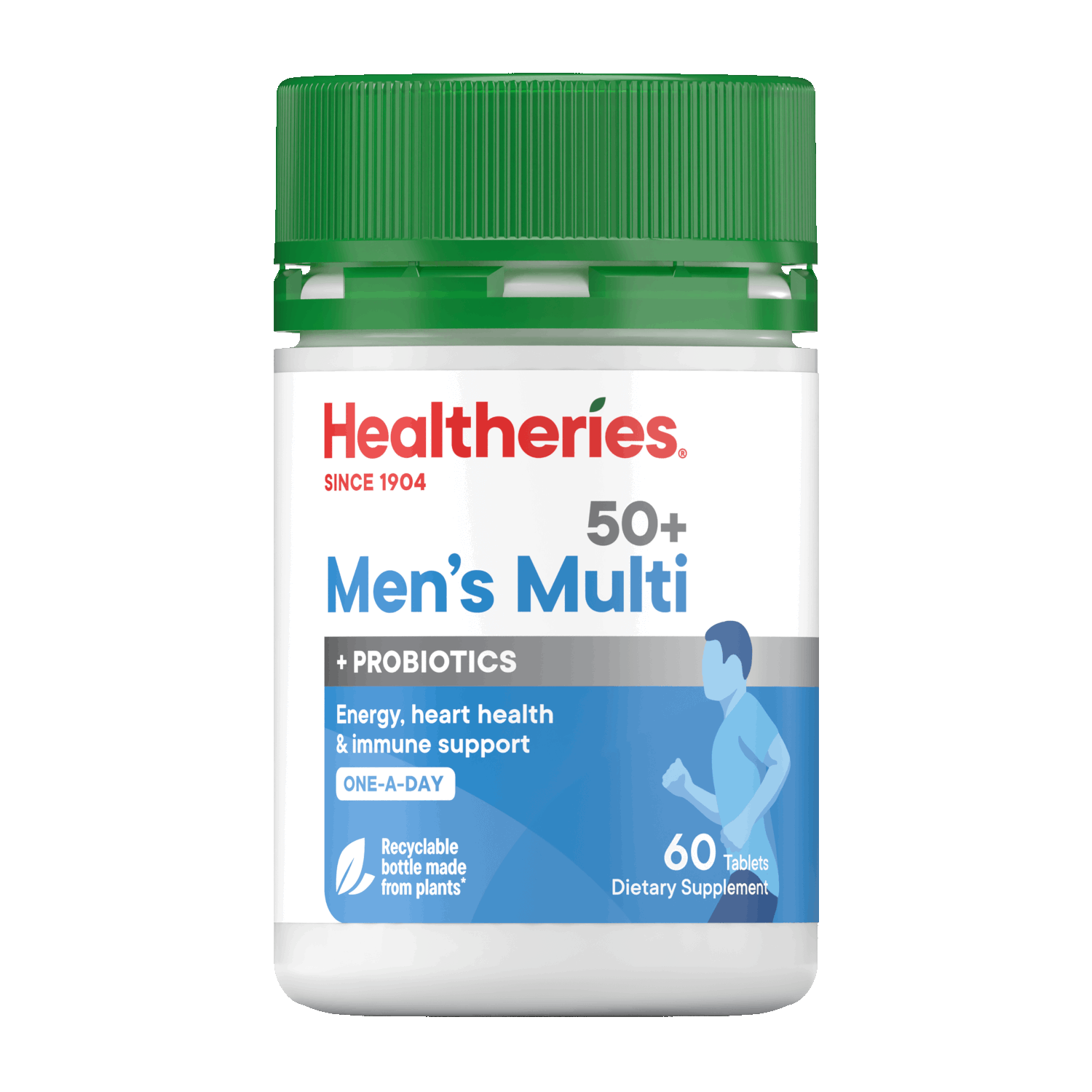 Healtheries 50+ Men's Multi with Probiotics One-A-Day