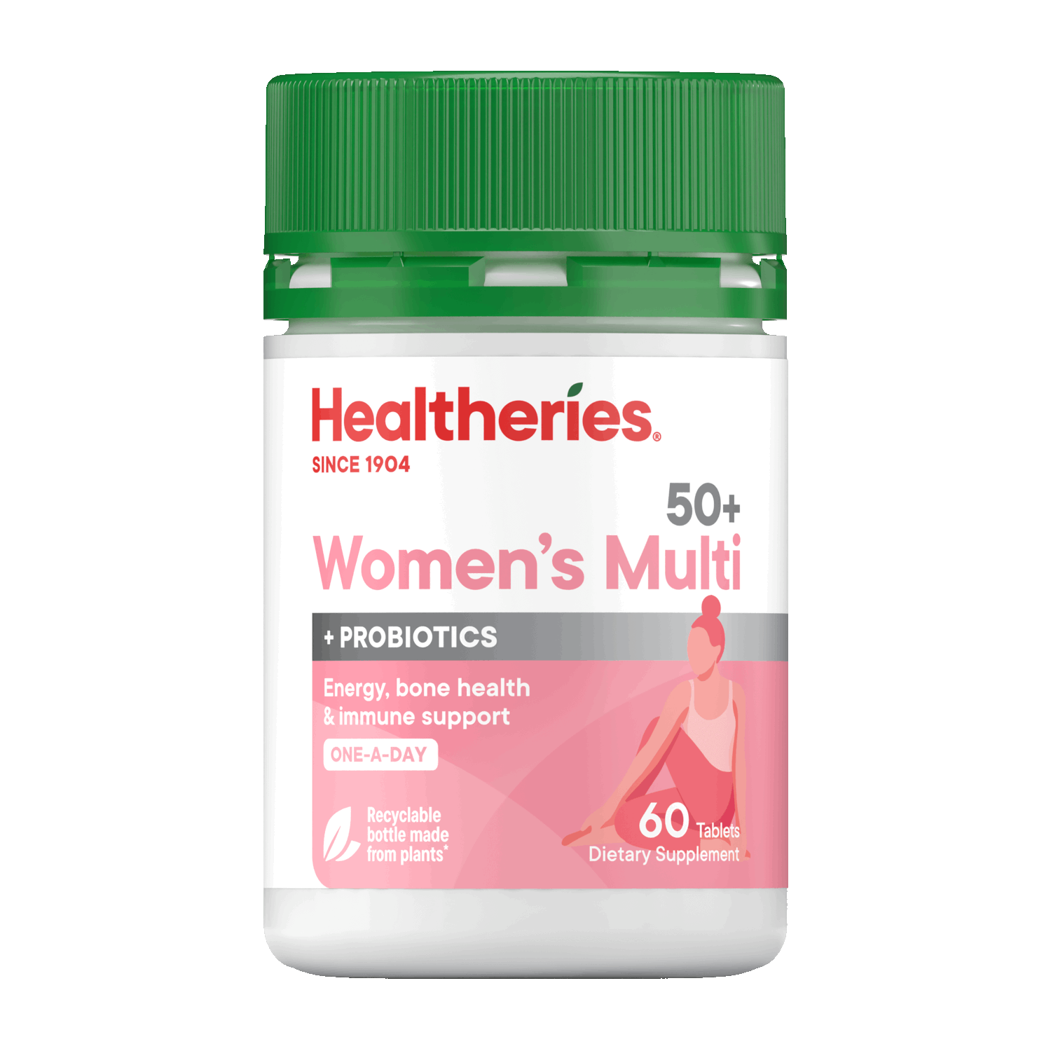 Healtheries 50+ Women's Multi with Probiotics One-A-Day