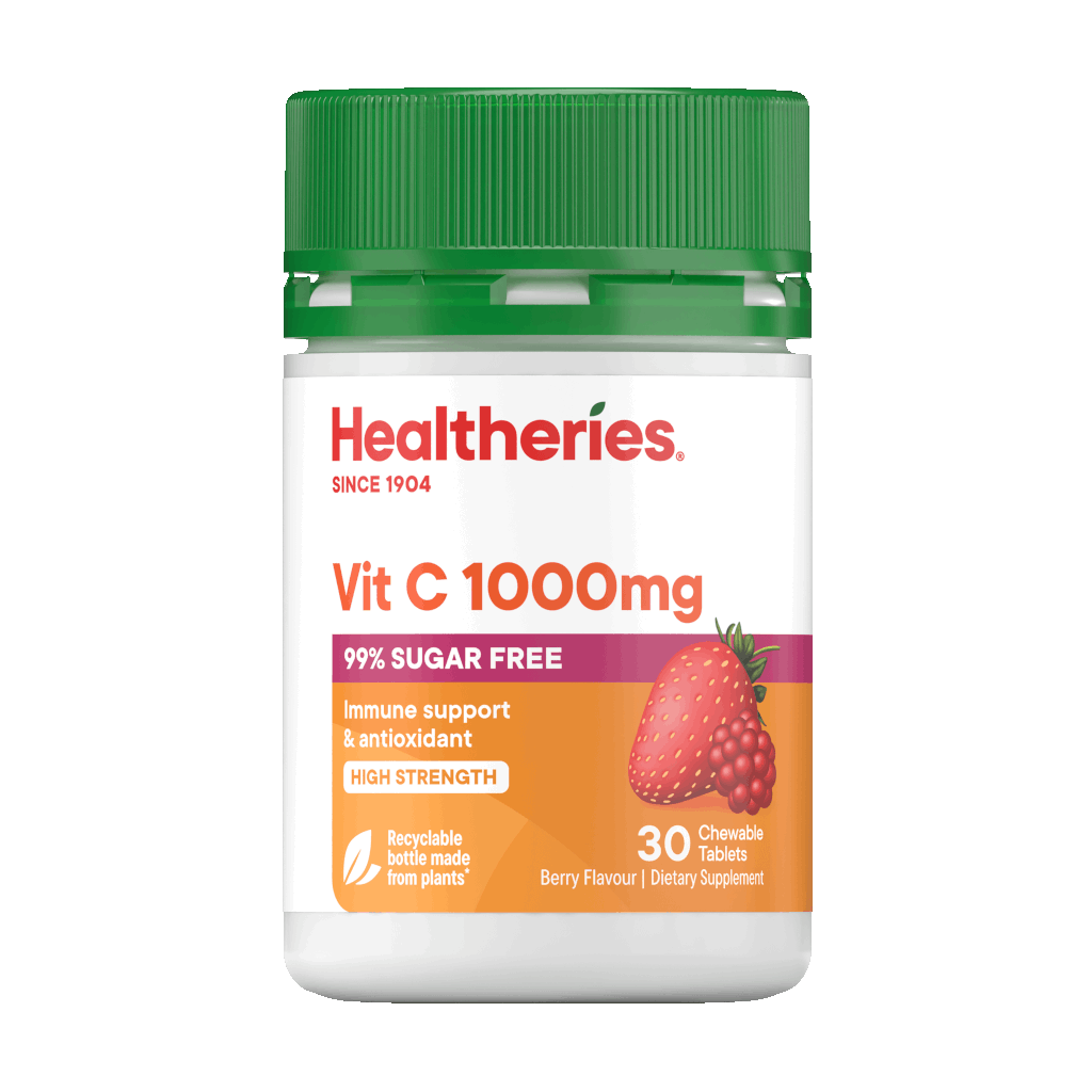 Healtheries Berry Vit C 1000mg Chewable Tablets