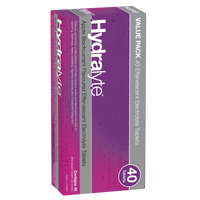 Hydralyte Effervescent Electrolyte Tablets - Apple Blackcurrant Flavour