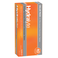 Hydralyte Effervescent Electrolyte Tablets - Orange Flavour