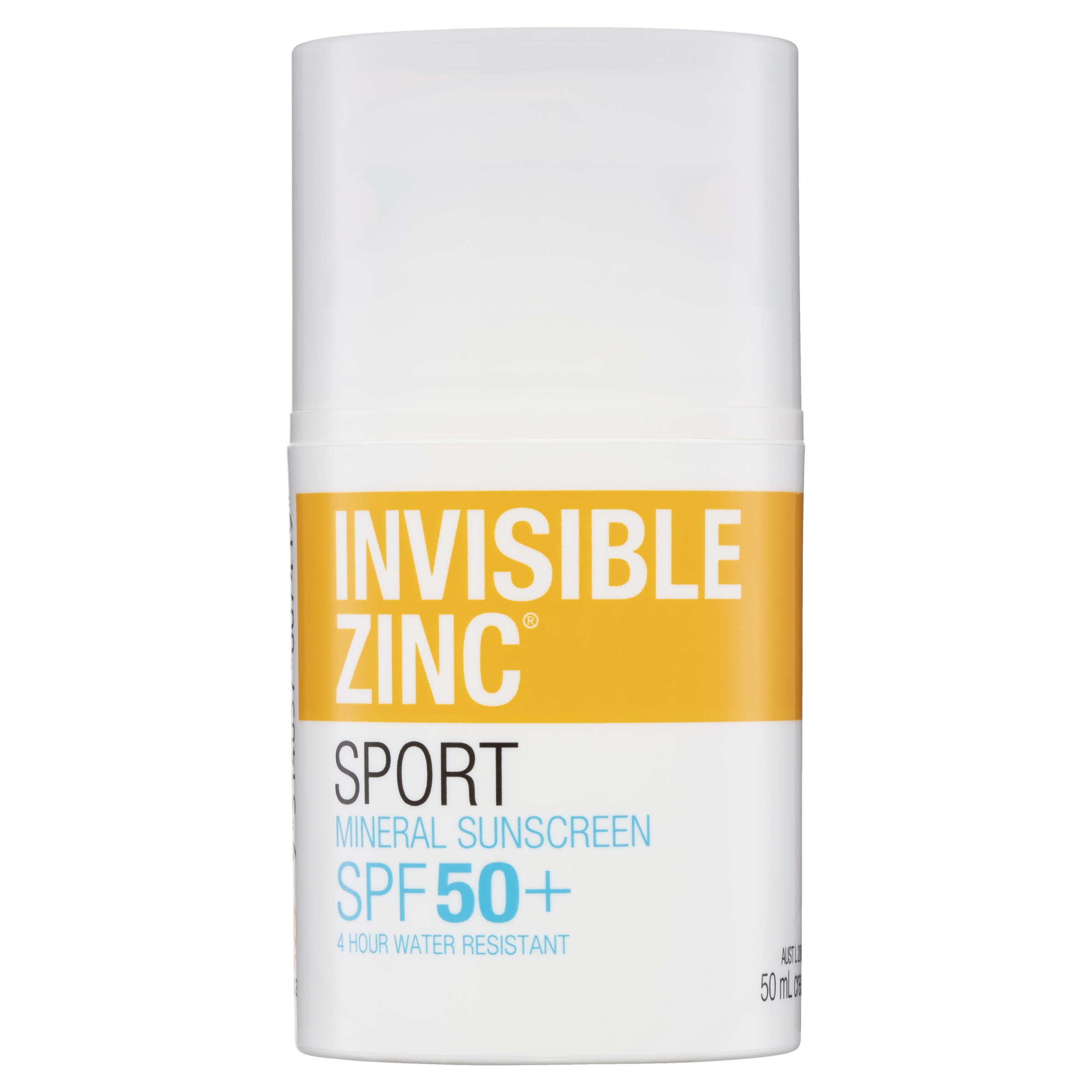 Invisible Zinc Sport Mineral Sunscreen SPF 50+