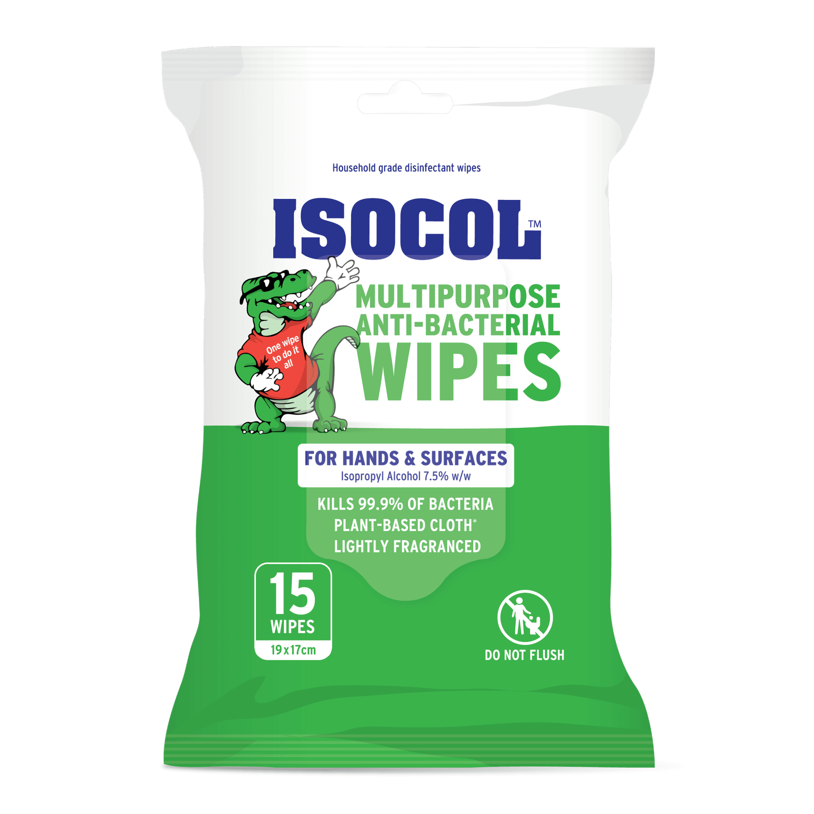 Isocol Multipurpose Anti-Bacterial Wipes