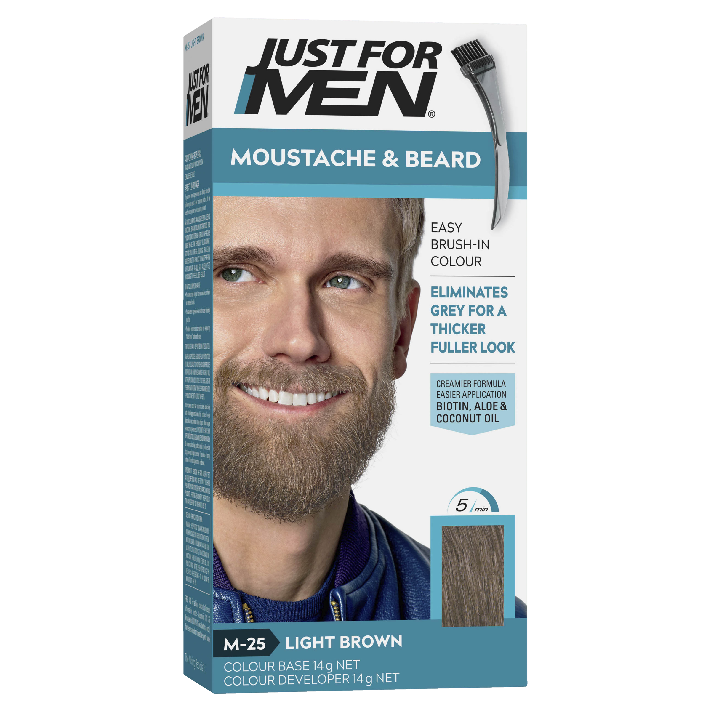 Just For Men Moustache & Beard Brush-In Colour