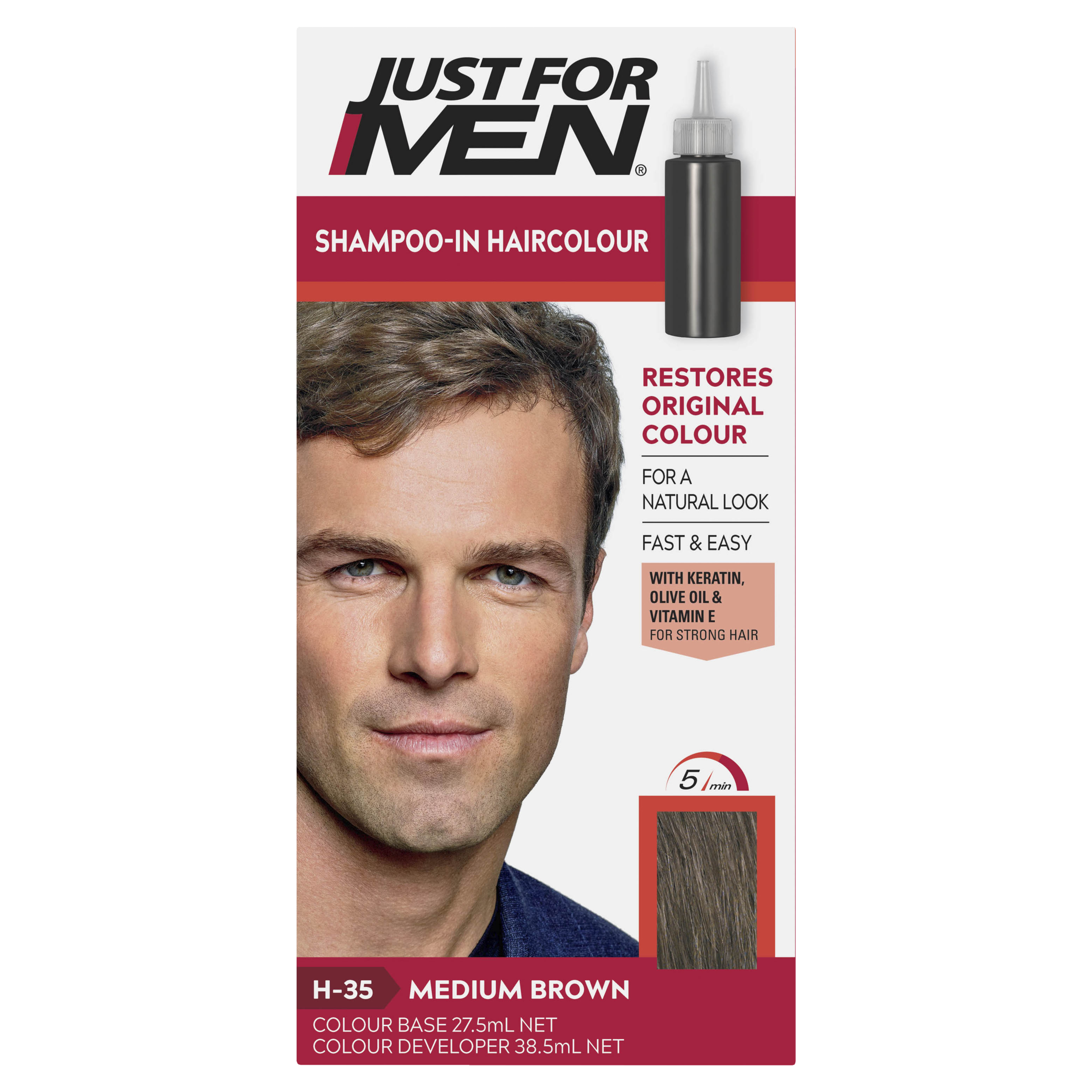 Just For Men Shampoo-In Hair Colour