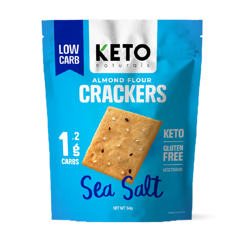 Keto Naturals Almond Flour Crackers - Sea Salt