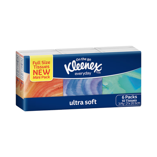 Kleenex Everyday Facial Tissues - Pocket Pack, Ultra Soft