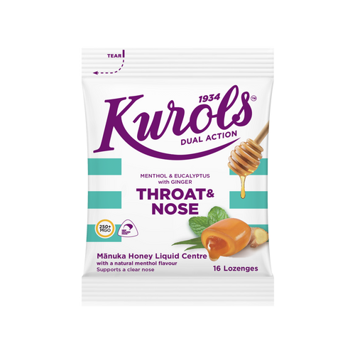 Kurols Dual Action Throat & Nose Lozenges